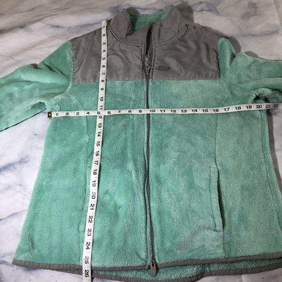 Danskin Now Mint Green & Grey Plush Fleece Jacket - Picture 7 of 8
